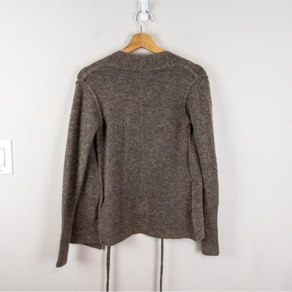 Wilfred Free Womens Taupe Gigi Wrap Sweater - Size XS - Picture 10 of 11